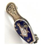 10K Gold Vtg / Antique Masonic Lady's Slipper Pin