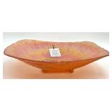 AKCAM Turkish Handmade Textured Art Glass Bowl