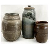 3 North Carolina Artist Pottery Vessels