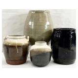 4pc North Carolina Artist Pottery Vessels