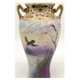 Japanese Nippon Hand Painted Vase