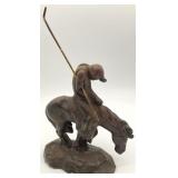 End of The Trail Cast Iron Bookend / Statue