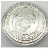USMC One Ounce .999 Silver Round