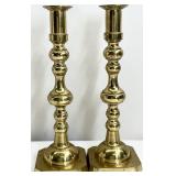 Pair 10.5in Brass Candlesticks