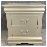 New Silver Nightstand