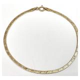 Italian 14K Gold Herringbone Bracelet