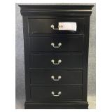 New Black Chest of Drawers