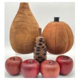 Wood Vase, Apples, Banksia Pod Vase & More