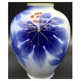 Vintage Fukagawa Japanese Porcelain Vase