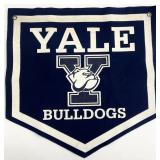 Vintage Yale University Bulldogs Felt Flag