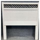 White Wicker Twin Headboard