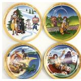 4 Vintage Ronald McDonald Plates