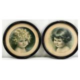 2 Bessie Pease Gutmann Sunbeam & Mischief Prints