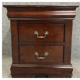 New Mahogany Tone Nightstand DAMAGED
