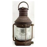 Copper Ship's Anchor Lantern Light
