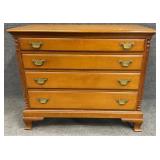 Graduated Drawer Column Carved Chest