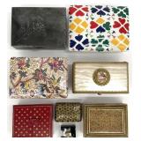 Asst Vintage Jewelry Boxes / Trinket Boxes