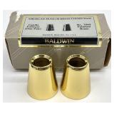 2pc Baldwin Brass Candle Followers