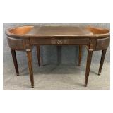 Mahogany Double Planter Table