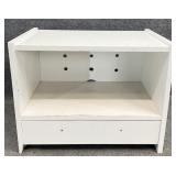 White Painted TV/Microwave Stand