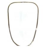 Italian Sterling Silver 30 ' Herringbone Necklace
