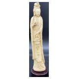 Vintage Chinese Carved Guanyin Statue
