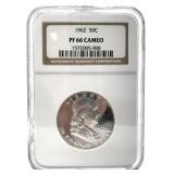 1962 Franklin Half Dollar NGC Proof 66 Cameo