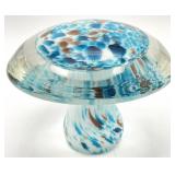 Vintage Mushroom Art Glass Paperweight