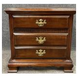 Mahogany Two Drawer Nightstand