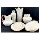 6pc Lenox China Vases, Ashtray & More