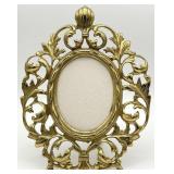 Virginia Metalcrafters Ornate Brass Photo Frame