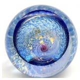 Glass Eye Studio Milky Way Art Glass Paperweight