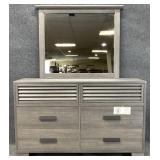New Grey Dresser w/ Mirror