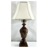 French Neoclassical Style Swirled Urn Lamp