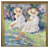 LARGE Ann Weibel Oil on Canvas Painting