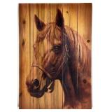 Wood Panel Horse Wall Art