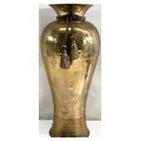 16 ' Hand Hammered Solid Brass Tassel Vase