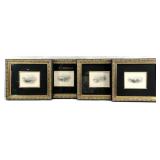 4 Antique Framed Engravings
