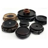 Chinese Oriental Wood Vase / Plant Stands