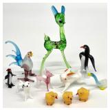 Miniature Art Glass Animal Figurines