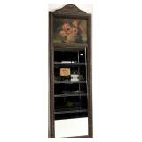 Antique Trumeau Wall Mirror, Still Life Floral