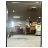 Black Frame Beveled Hanging Mirror