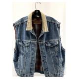 Vintage Levi's Reversible Denim Plaid Vest