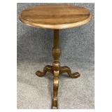 Cherry Pedestal Accent Table