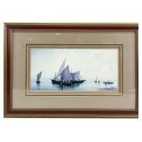 Vintage Shipwreck Framed Art Print
