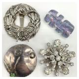 Vintage Jewelry Brooch Group
