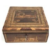 Antique Inlaid Wood Box