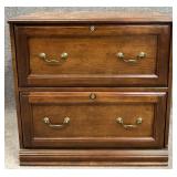 Mahogany Tone Lateral File Cabinet