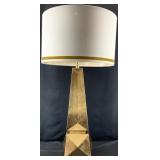 Frederick Cooper Gold Geometric Form Lamp