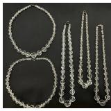 Vintage Faceted Crystal Necklaces